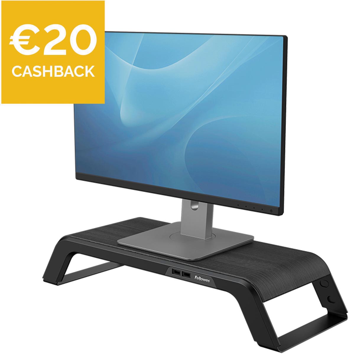 Fellowes Hana monitorstandaard, zwart Fellowes Hana monitorstandaard, zwart