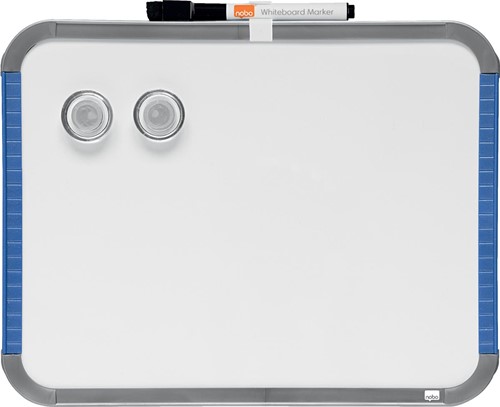 Nobo Slimline mini magnetisch whiteboard, staal, ft 22 x 28 cm