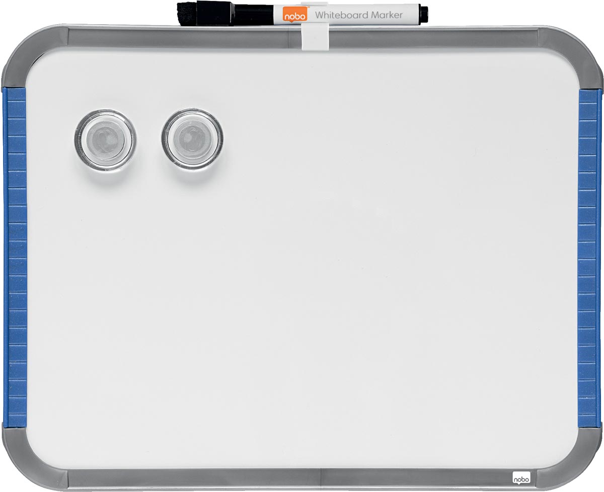 Nobo Slimline mini magnetisch whiteboard, staal, ft 22 x 28 cm afbeelding