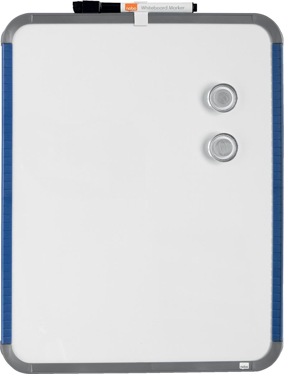Nobo Slimline mini magnetisch whiteboard, staal, ft 28 x 36 cm afbeelding