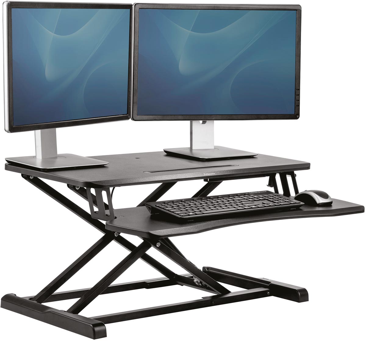 Fellowes - Lotus Corsivo - zit sta werkstation - Zwart
