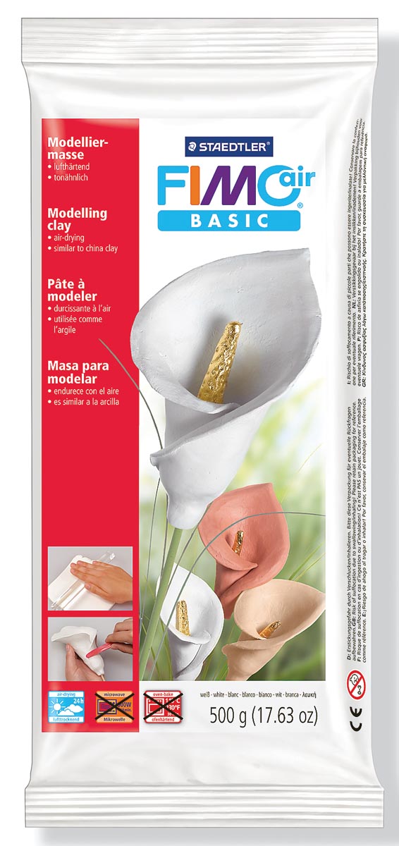 Staedtler Boetseerklei Fimo Air wit, pak van 500 g