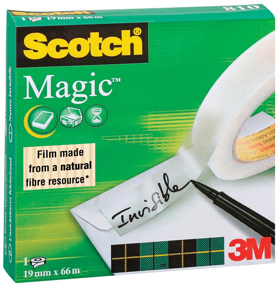 Scotch plakband Magic Tape ft 19 mm x 66 m