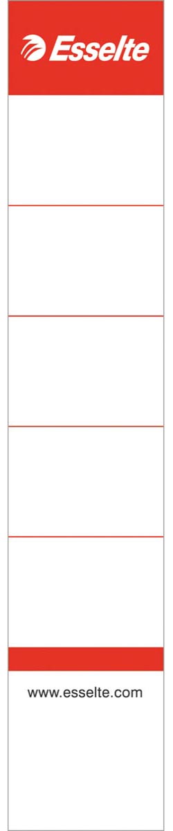 Esselte rugetiketten, niet-zelfklevend, ft 3 x 15,8 cm, pak van 100 stuks, wit