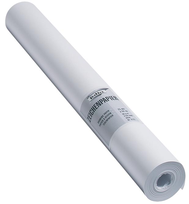 Folia tekenpapier, 80 g, ft 50 cm x 25 m, houtvrij papier, op rol afbeelding