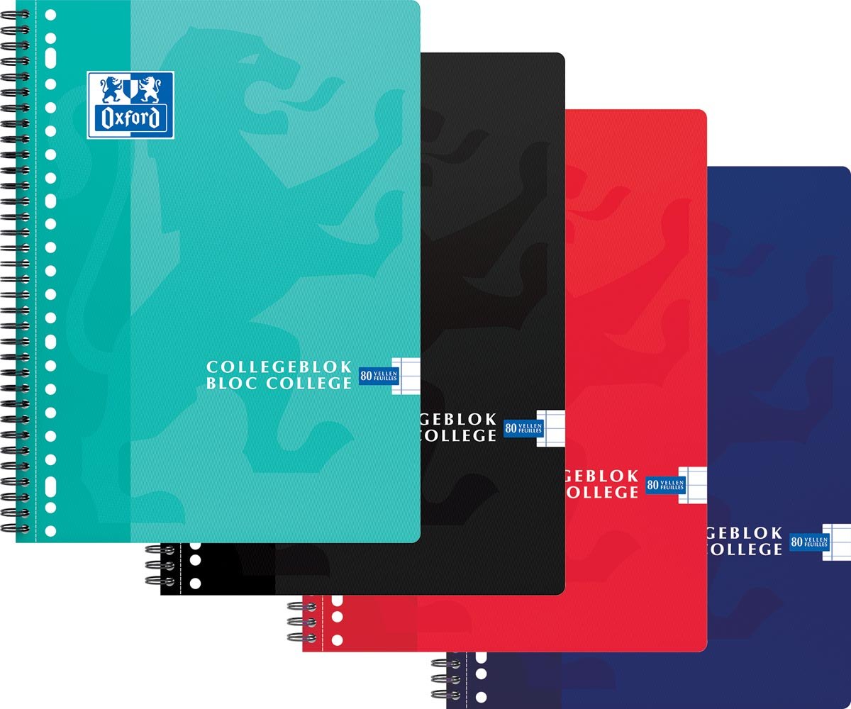 Oxford Collegeblok Geassorteerde Kleuren Ft A4 80 Vel Gelijnd huismerk kopen in de aanbieding Oxford Collegeblok Geassorteerde Kleuren Ft A4 80 Vel Gelijnd huismerk kopen in de aanbieding