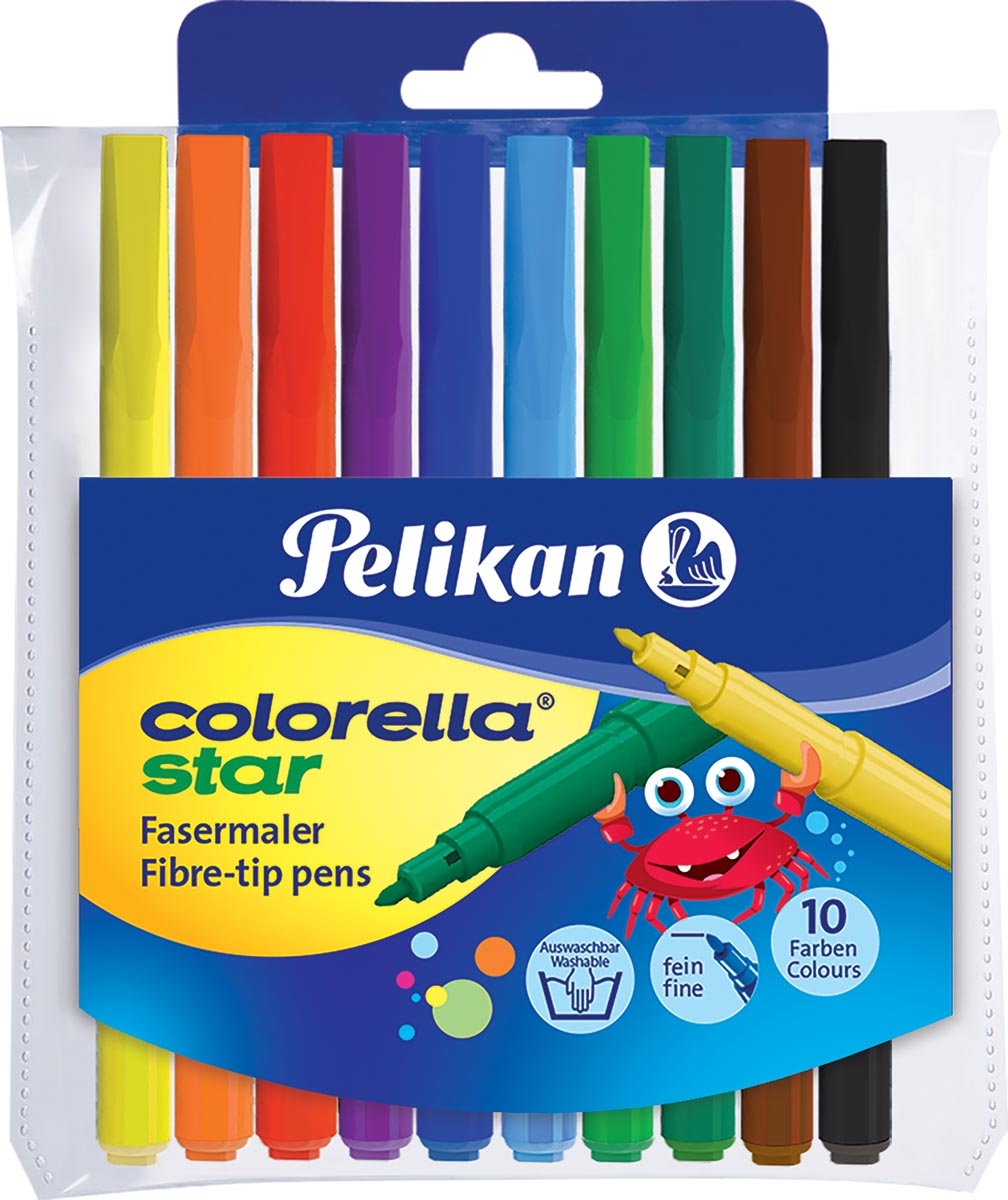 Pelikan viltstift Colorella Star 10 stiften