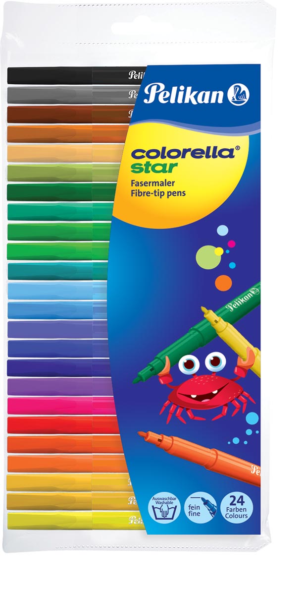 Pelikan viltstift Colorella Star 24 stiften Pelikan viltstift Colorella Star 24 stiften