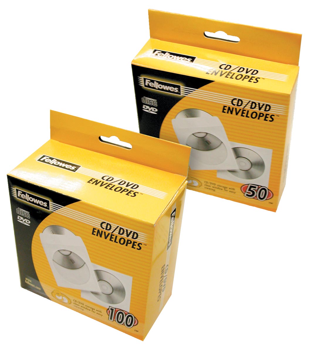 Fellowes envelop voor CD's/DVD's, doos met 100 stuks