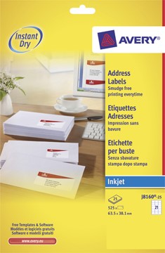 Etiquettes à jet d'encre