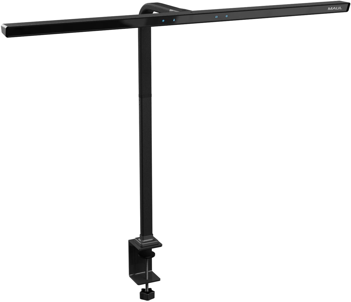 Maul bureaulamp Gate, LED, dimbaar, met tafelklem, zwart wit