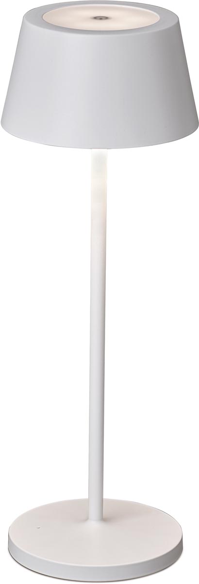 MAUL tafellamp Nina, LED, dimbaar, op voet, wit