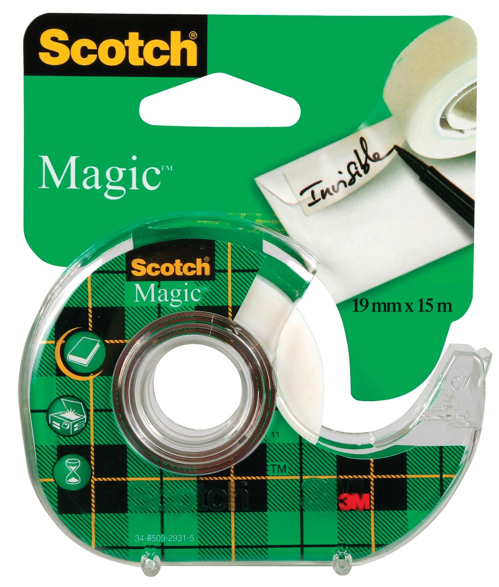 Scotch plakband Magic Tape ft 19 mm x 15 m Scotch plakband Magic Tape ft 19 mm x 15 m