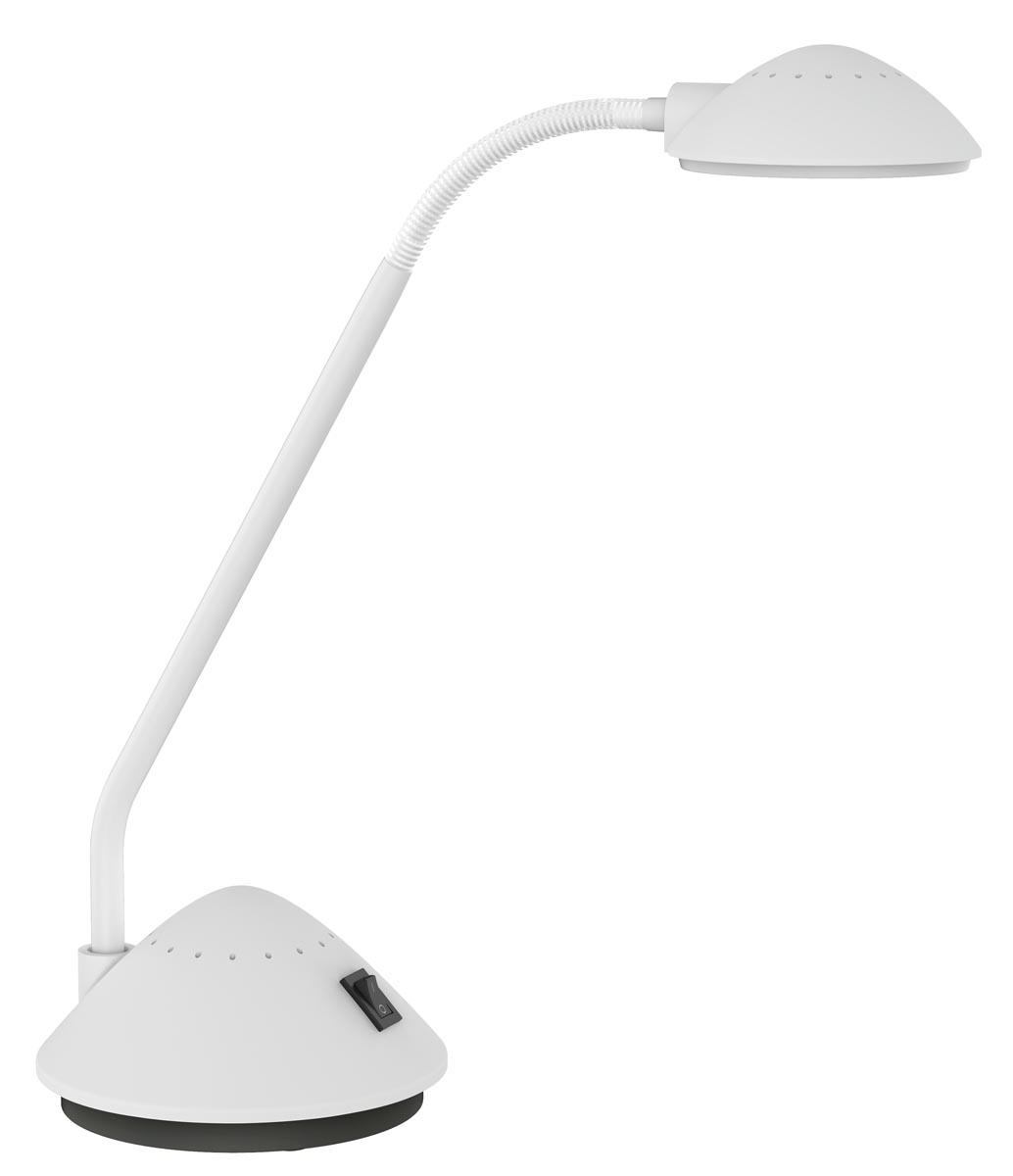 MAUL bureaulamp LED Arc op voet, warmwit licht, wit MAUL bureaulamp LED Arc op voet, warmwit licht, wit