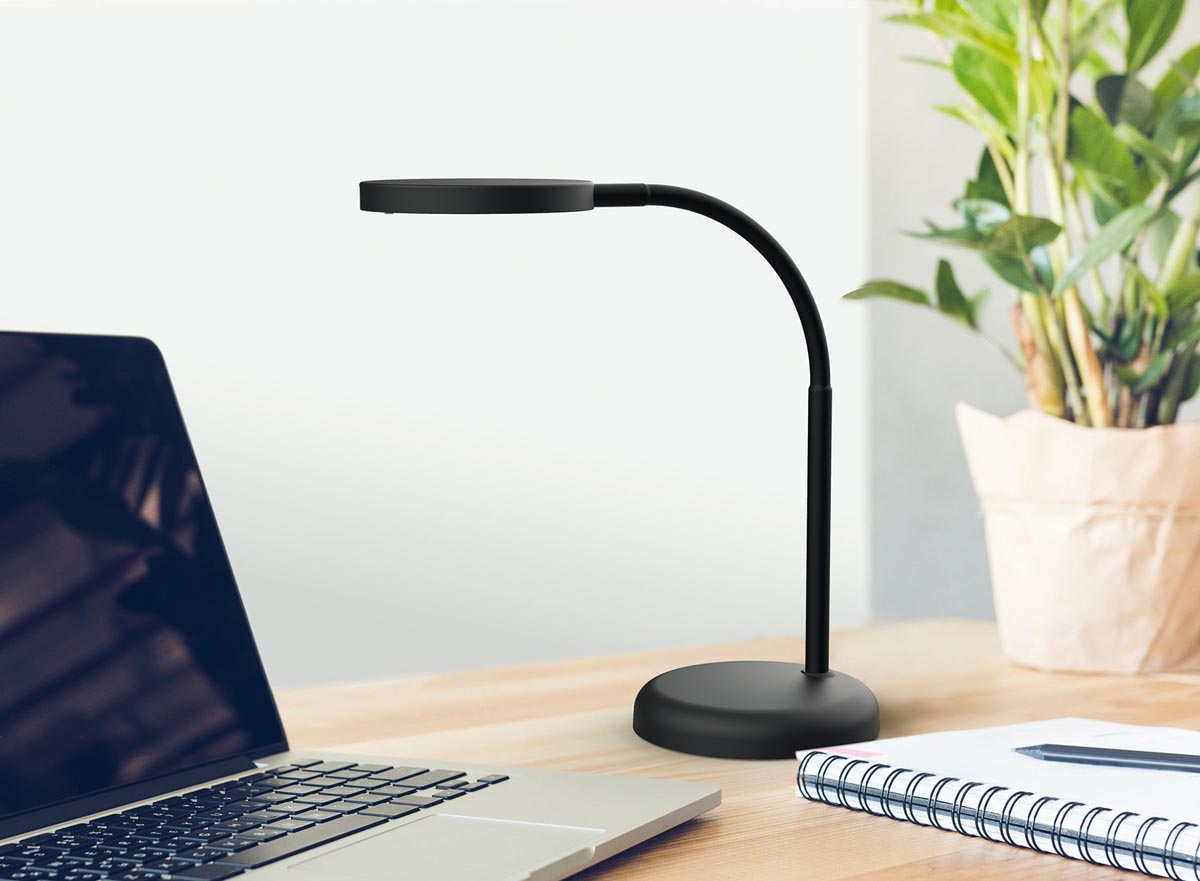MAULjoy bureaulamp, LED, op voet, zwart
