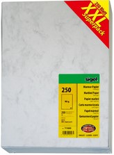 Sigel designpapier grijs gemarmerd, ft A4, 200 g, pak van 50 vel-2