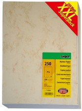 Sigel designpapier grijs gemarmerd, ft A4, 200 g, pak van 50 vel-3