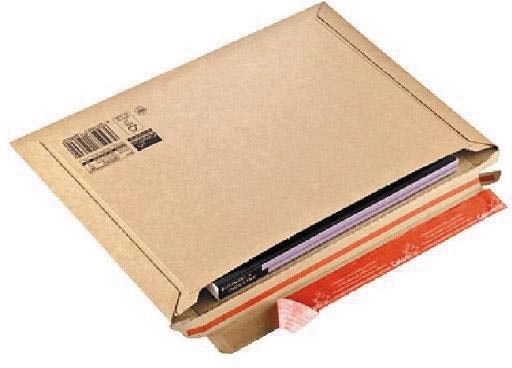Verzendenvelop met plakstrip aan lange zijde, ft 50 x 250 x 360 mm, bruin Verzendenvelop met plakstrip aan lange zijde, ft 50 x 250 x 360 mm, bruin