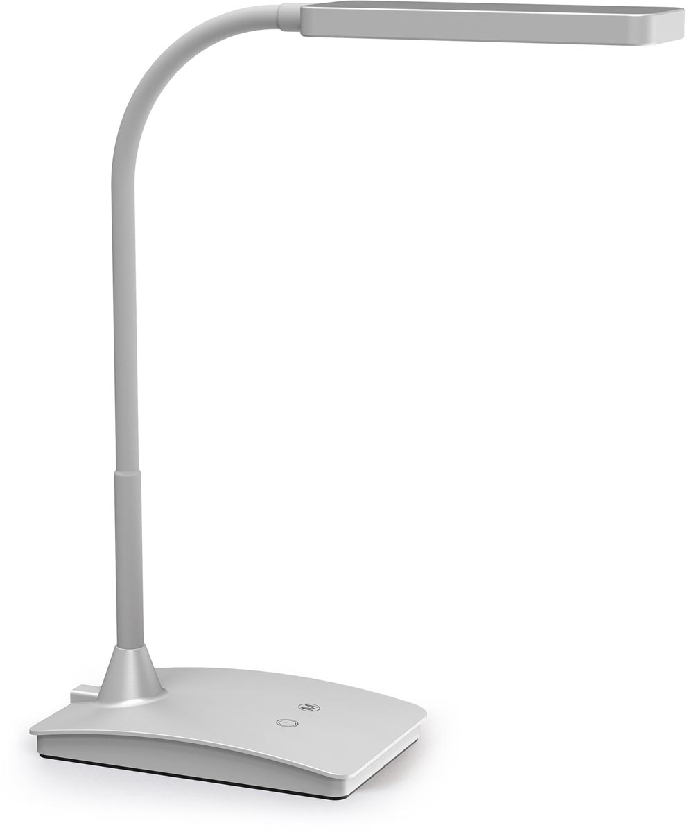 MAUL bureaulamp LED Pearly op voet, color vario, dimbaar, zilver MAUL bureaulamp LED Pearly op voet, color vario, dimbaar, zilver