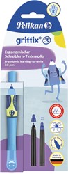 Pelikan Griffix roller, op blister, voor rechtshandigen, blauw - groen