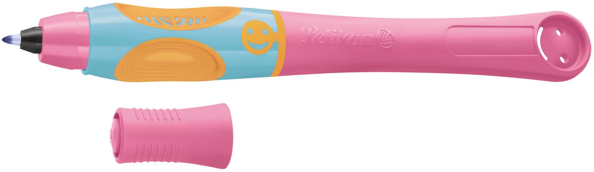 Pelikan Griffix roller, op blister, voor rechtshandigen, roze - blauw