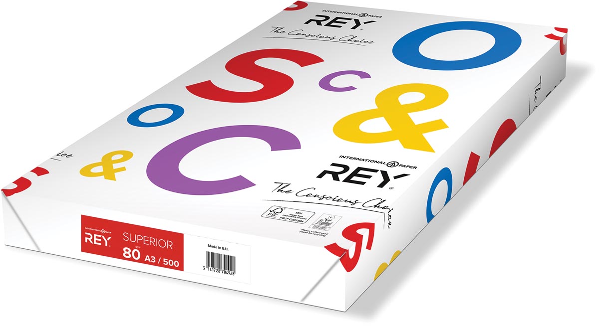 Rey Superior Document printpapier ft A3, 80 g, pak van 500 vel