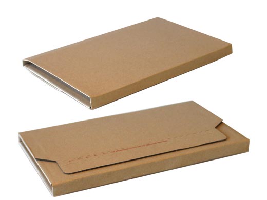 Verzenddoos, boekwikkel met plakstrip, bruin, ft 302 x 215 x 5-73 mm Verzenddoos, boekwikkel met plakstrip, bruin, ft 302 x 215 x 5-73 mm
