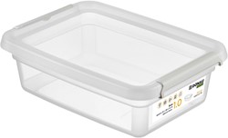DONAU Home boîte de rangement, 1 litres, transparent