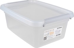 DONAU Home opbergdoos, 12,5 liter, transparant
