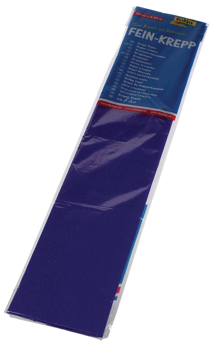 Folia crêpepapier, ft 250 x 50 cm, 32 gram, paars