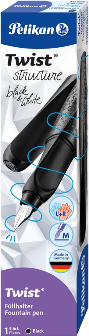 Pelikan 817547 Vulpen M205 zwart F Pelikan 817547 Vulpen M205 zwart F