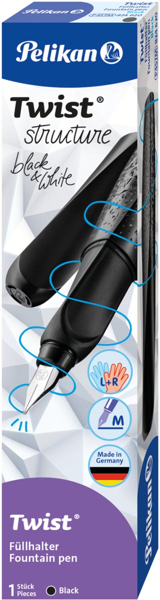 Pelikan Twist vulpen Structure P457, zwart