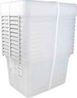 DONAU Home opbergdoos, 15 liter, transparant-2