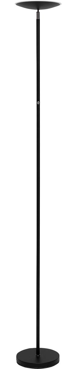 MAUL vloerlamp LED Sphere op voet, hoog 195cm,warmwit licht dimbaar, uplighter, zwart