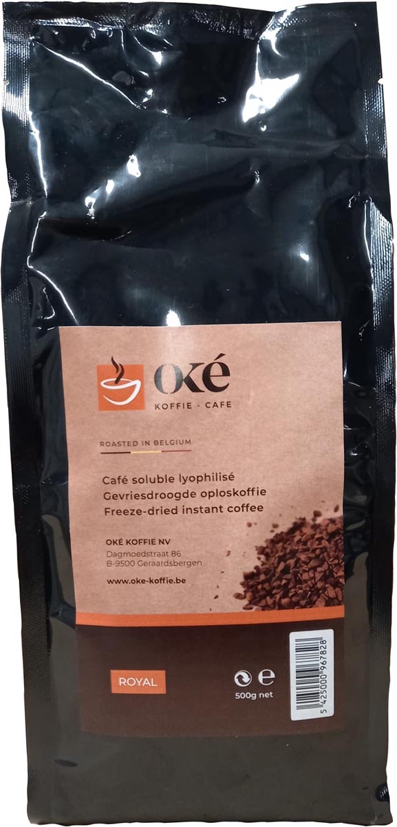Oké Koffie instant koffie Royal, pak van 500 gram afbeelding