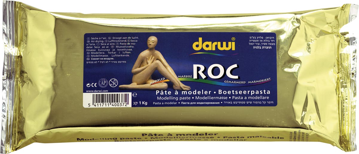 Darwi boetseerpasta Roc, pak van 1 kg (hoge kwaliteit) afbeelding