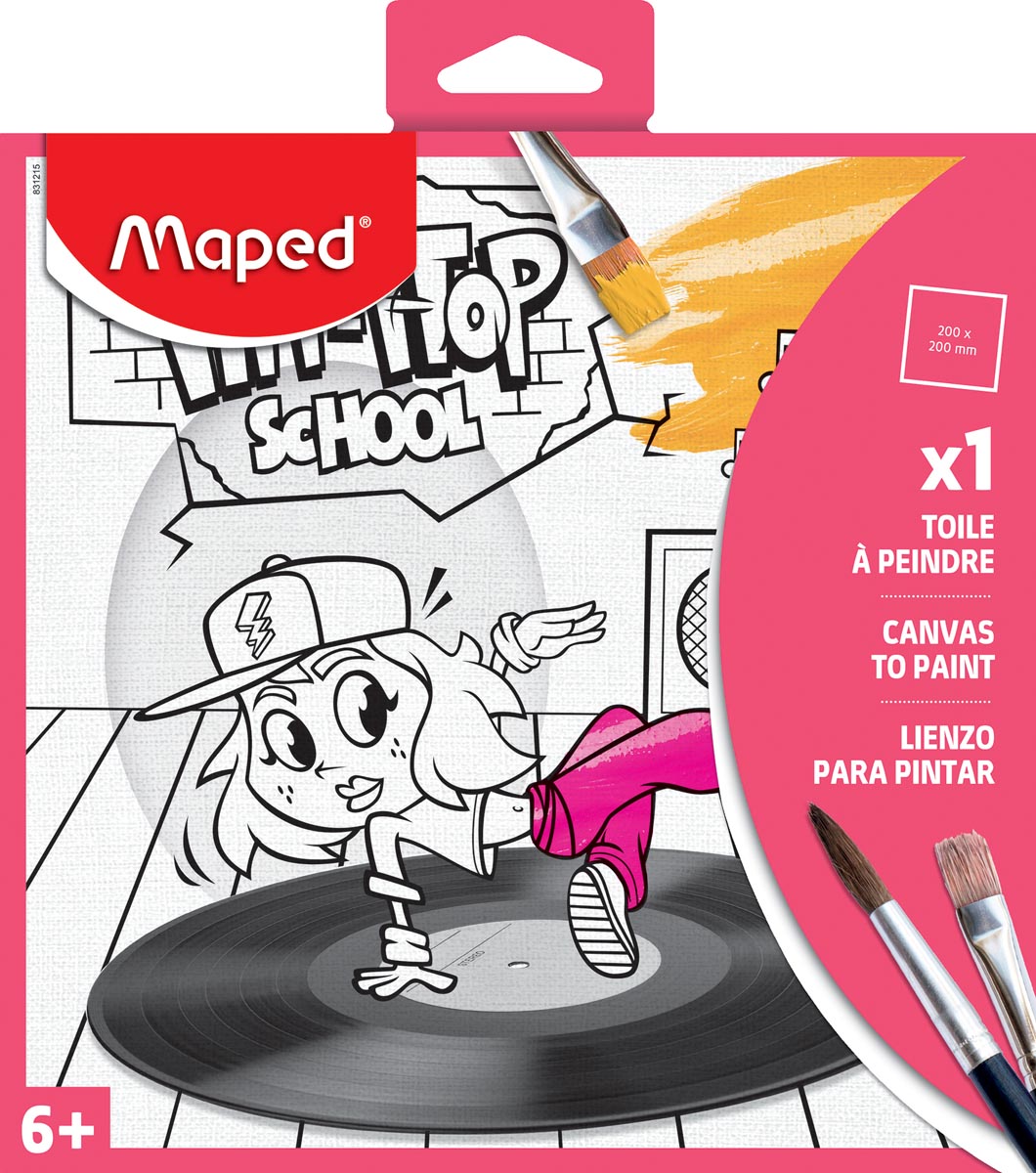 Maped canvas om te schilderen, ft 20 x 20 cm Maped canvas om te schilderen, ft 20 x 20 cm
