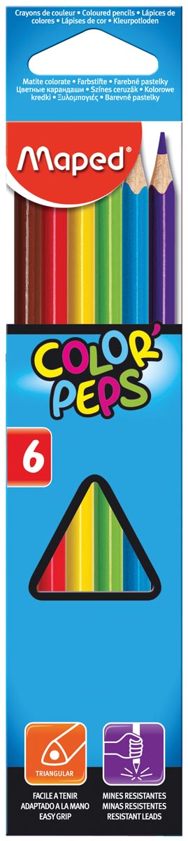 Maped Kleurpotlood Colorpeps 6 Potloden huismerk kopen in de aanbieding