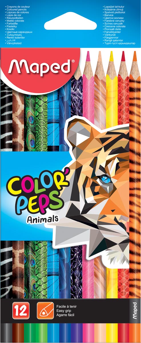 Maped Kleurpotloden Colorpeps Animals Kartonnen Etui Met 12 Stuks In Geassorteerde Kleuren huismerk kopen in de aanbieding Maped Kleurpotloden Colorpeps Animals Kartonnen Etui Met 12 Stuks In Geassorteerde Kleuren huismerk kopen in de aanbieding