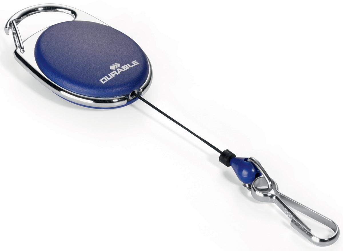 Durable Style afrolmechanisme met karabijnhaak, blauw afbeelding