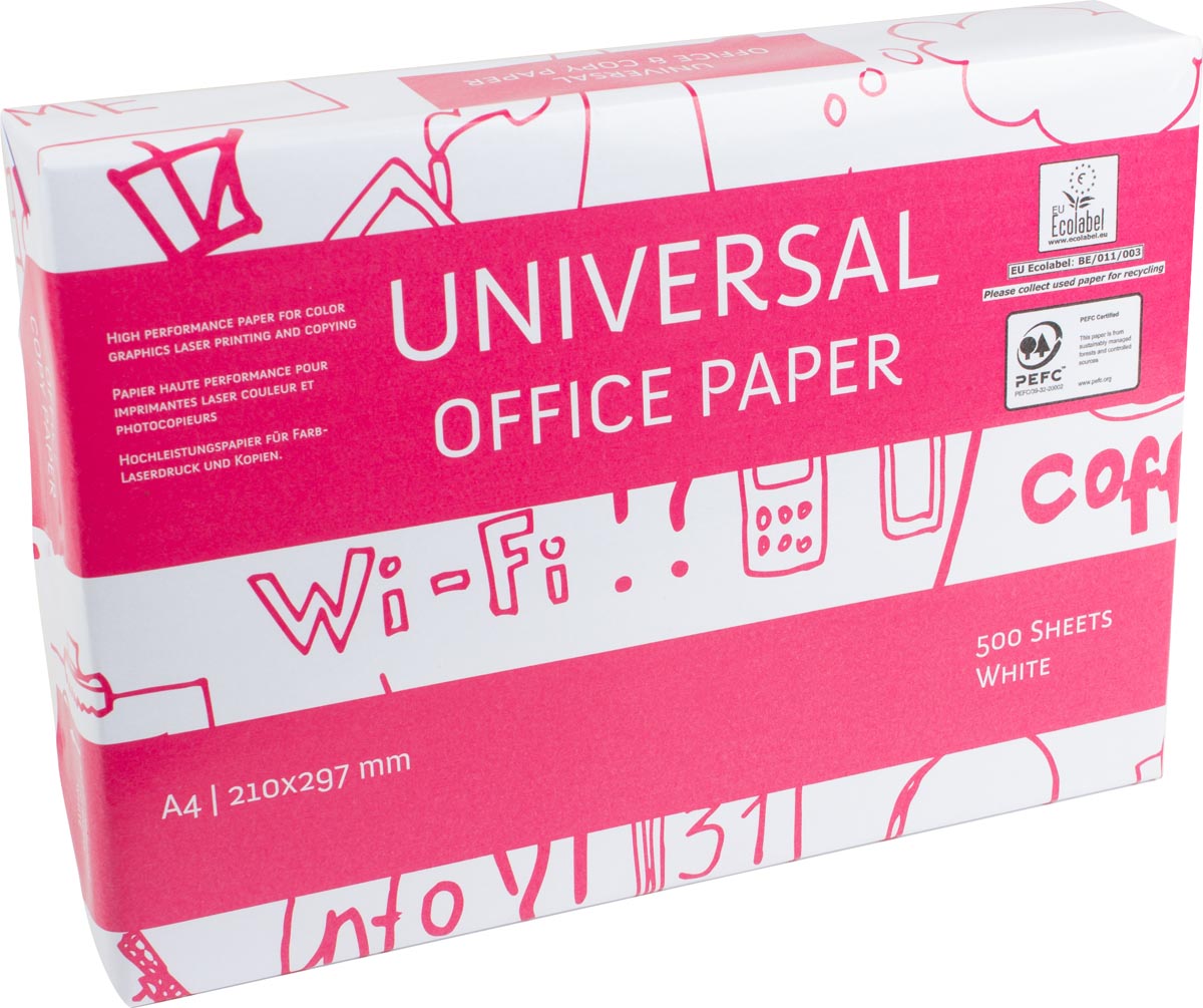 Kopieerpapier ft A4, 75 g, 160 CIE, pak van 500 vel afbeelding