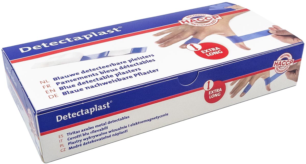Detectaplast Elastic textielpleister, ft 180 x 20 mm, pak van 100 stuks Detectaplast Elastic textielpleister, ft 180 x 20 mm, pak van 100 stuks