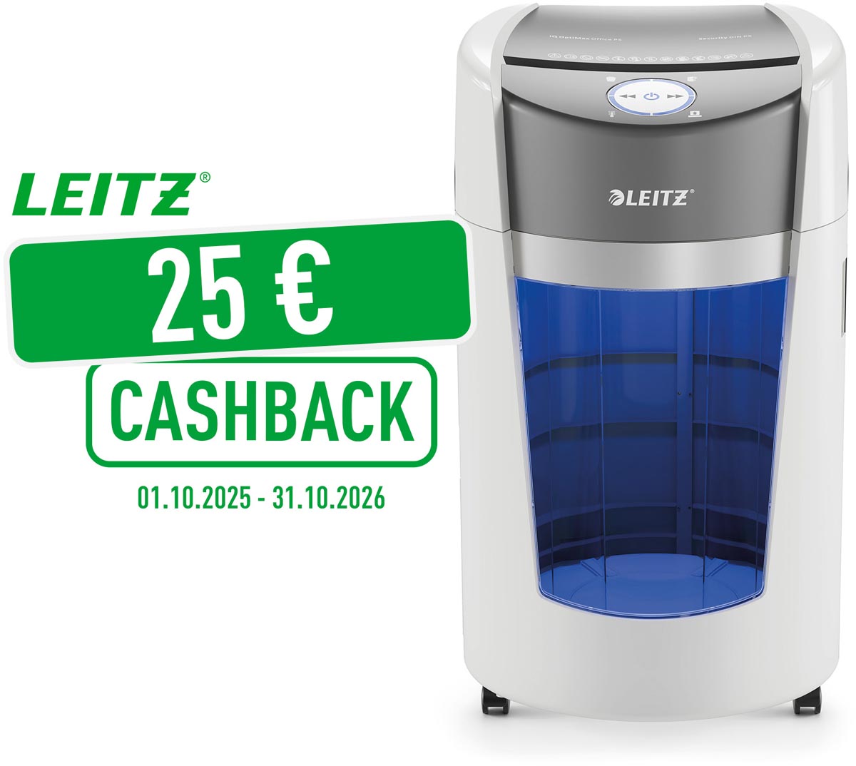 Leitz IQ OptiMax Office 550 papiervernietiger P5