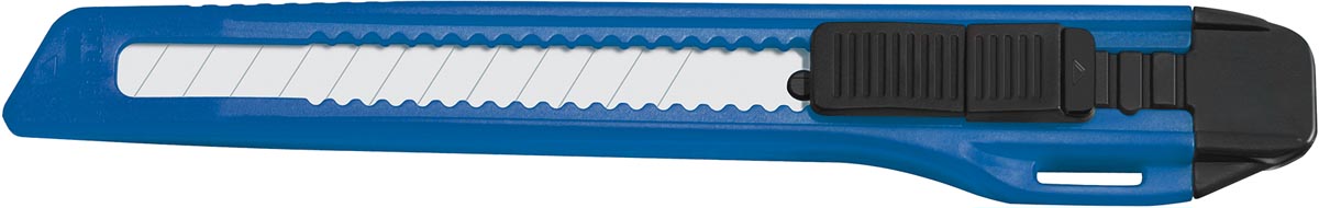 Westcott office cutter, 9mm, zwart/blauw, op blister afbeelding
