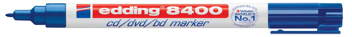 Edding permanent marker voor CD/DVD/BD e-8400 blauw