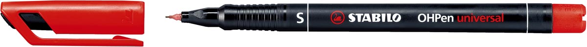 STABILO OHPen universal, OHP-marker, permanent, superfijn 0,4 mm, rood