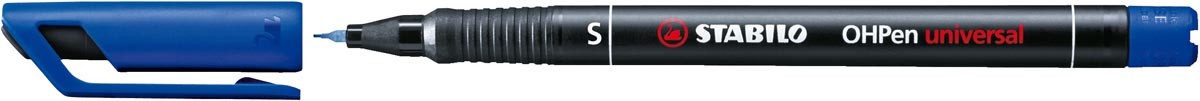 STABILO OHPen universal, OHP-marker, permanent, superfijn 0,4 mm, blauw afbeelding