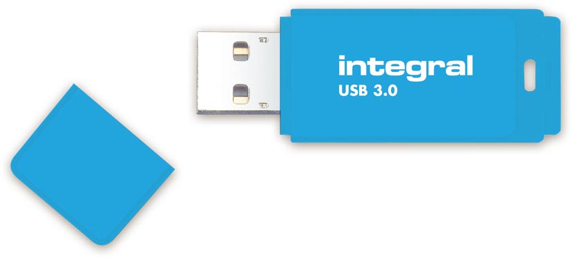 Integral Neon USB 3.0 stick, 16 GB, blauw