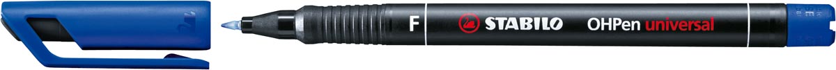 STABILO OHPen universal, OHP-marker, permanent, fijn 0,7 mm, blauw afbeelding