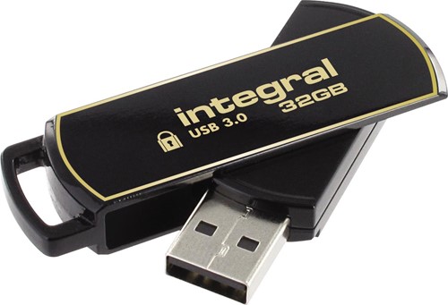 Integral 360 Secure USB 3.0 stick, 32 GB